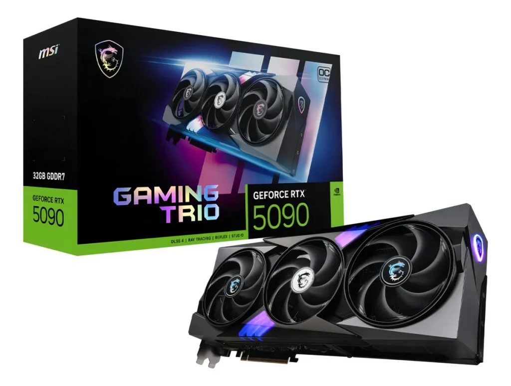 A poderosa NVIDIA GeForce RTX 5090 de 32GB, a melhor e mais rápida placa de vídeo para upgrade em 2026 no segmento entusiasta.